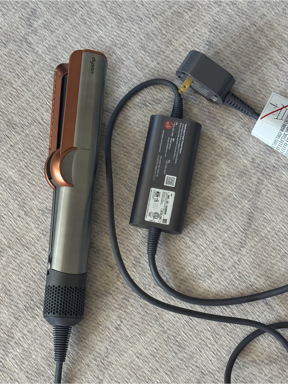 Dyson Corrale Hair Straightener — Iron Gray with Copper Accents